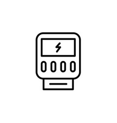 Electric Meter Icon Set Utility Energy Counter