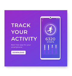 Fitness App Activity Tracker For A Smartphone