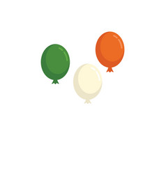 Ireland Balloons Icon Flat Green Irish