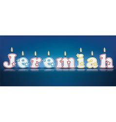 Jeremiah Written With Burning Candles