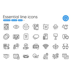 Account Eye And 5g Wifi Line Icons For Website