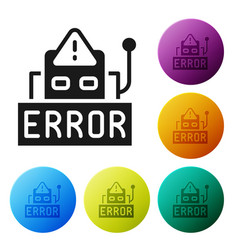 Black Error In Operation Program Robot