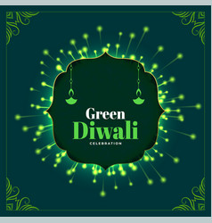 Happy Eco Diwali Celebration Background