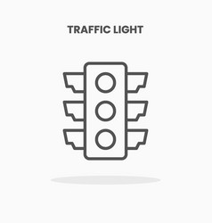 Traffic Light Icon Line