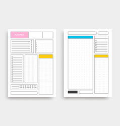 A4 Planner Template Blank Notebook Page