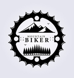 Mountain Bike Group Sport Lifestyle Logo Icon