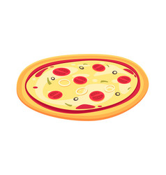 Pizza With Tomatoes Composition