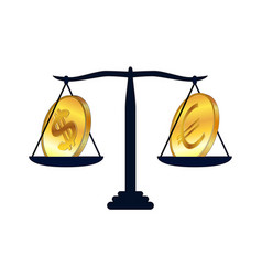 Gold Coins Of American Dollar Usd And Euro Eur