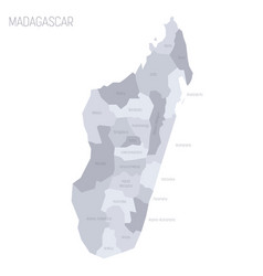 Madagascar Political Map Of Administrative