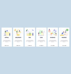 Mobile App Onboarding Screens Court Appeal Money