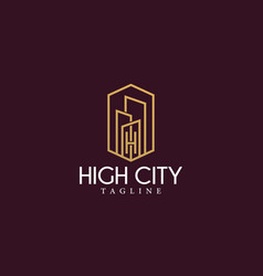 Property Building Letter H High City Logo Symbol