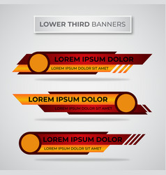 Abstract Modern Geometric Lower Third Banner