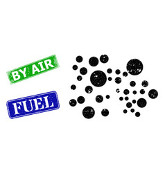 Bubble Cluster Distress Icon And Distress By Air