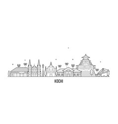 Kochi Skyline India Trendy Linear Style