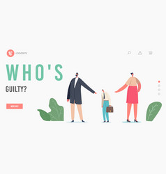 Who Is Guilty Landing Page Template Scapegoat