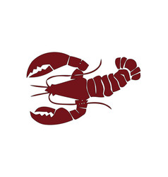 Big Red Lobster On White Background Delicious