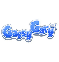 Gassy Gary Logo Text Design