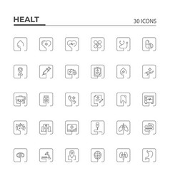 Line Health Icon Set