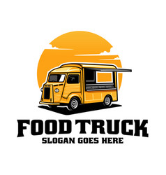 Retro Taco Food Truck Logo