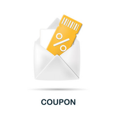 Coupon Icon 3d From Online Store Collection