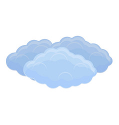 Puffy Clouds Icon Cartoon Style