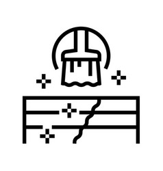 Deck And Patio Repair Line Icon