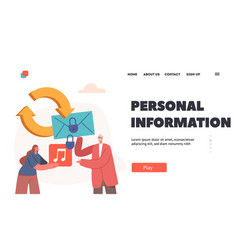 Personal Information Landing Page Template Gdpr