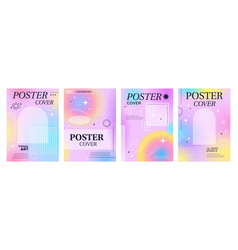 Aesthetic Modern Y2k Gradient Poster Covers