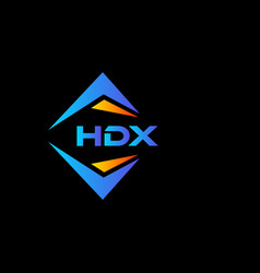 Hdx Abstract Technology Logo Design On Black