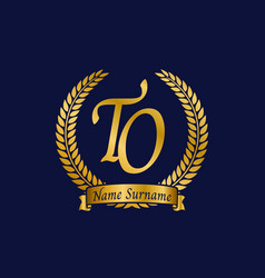 Initial Letter T And O To Monogram Logo Design