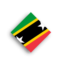 Rhombus Flag Of Saint Kitts And Nevis