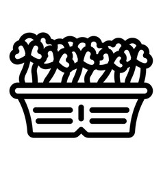 Seedling Radish Line Icon