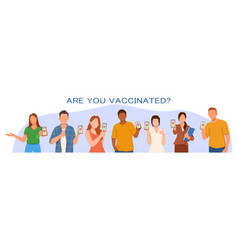 Vaccinated People With Digital Vaccination