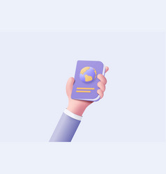 3d Passport Identification Document Icon