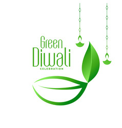 Eco Friendly Green Diwali Concept Background