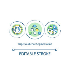 Target Audience Segmentation Concept Icon