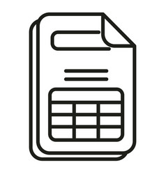 Planner Risk Finance Icon Outline Invoice