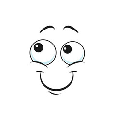 Cartoon Smiling Face Funny Emoji Gladness