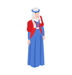 Medieval Woman Costume Composition