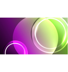 Neon Glass Circle Copyspace For Your Text Or