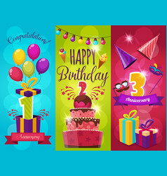 Birthday Party Banners Set