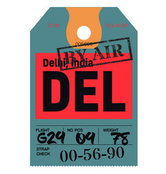 Delhi Airport Luggage Tag