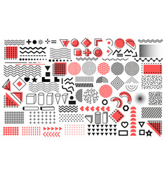 Memphis Geometric Shapes Minimal Line Patterns