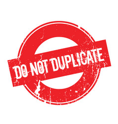 Do Not Duplicate Rubber Stamp