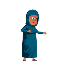 Mad Old Islamic Woman Shouting At Children