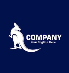 Big Ass Kangaroo Look Back Logo Design Inspiration