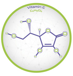 Infographic Molecule Vitamin C