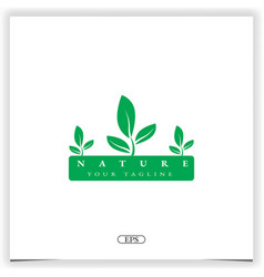 Nature Plant Logo Premium Elegant Template Eps 10