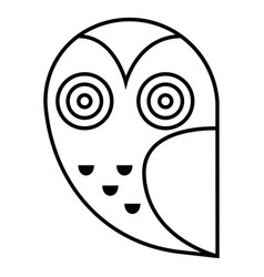 Scared Owl Line Icon