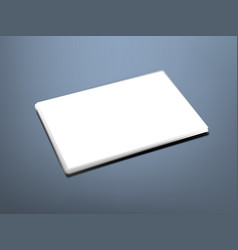 Blank Bokeh Blurred Business Card On Grey Table